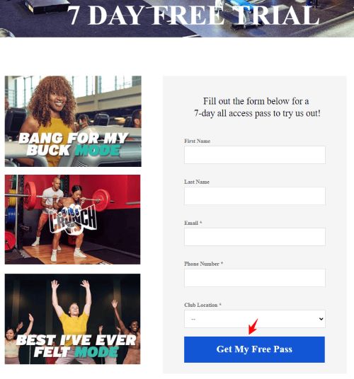 Crunch Fitness Free 7 Day Pass