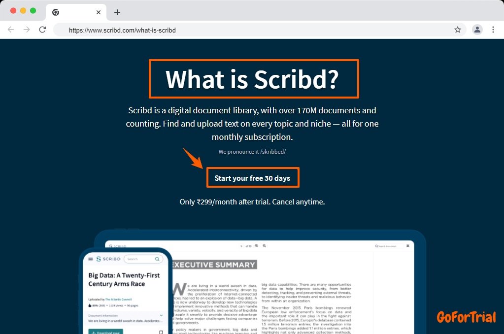 Scribd Free Trial