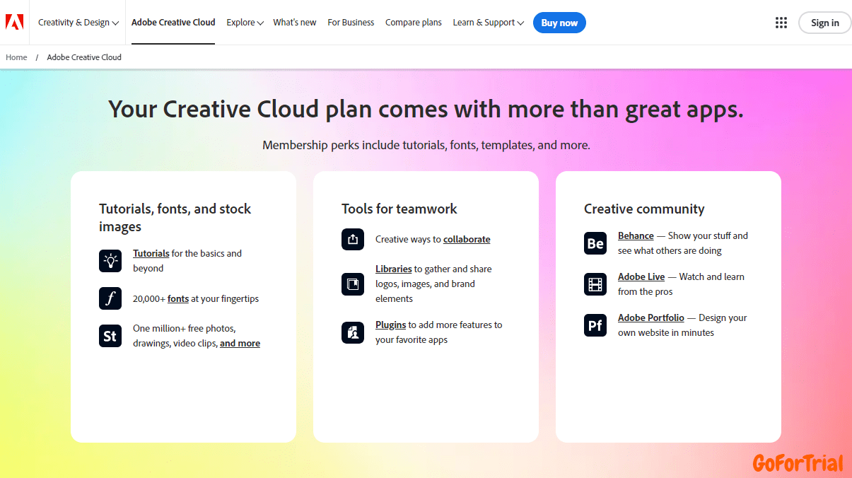 Adobe Creative Cloud Perks