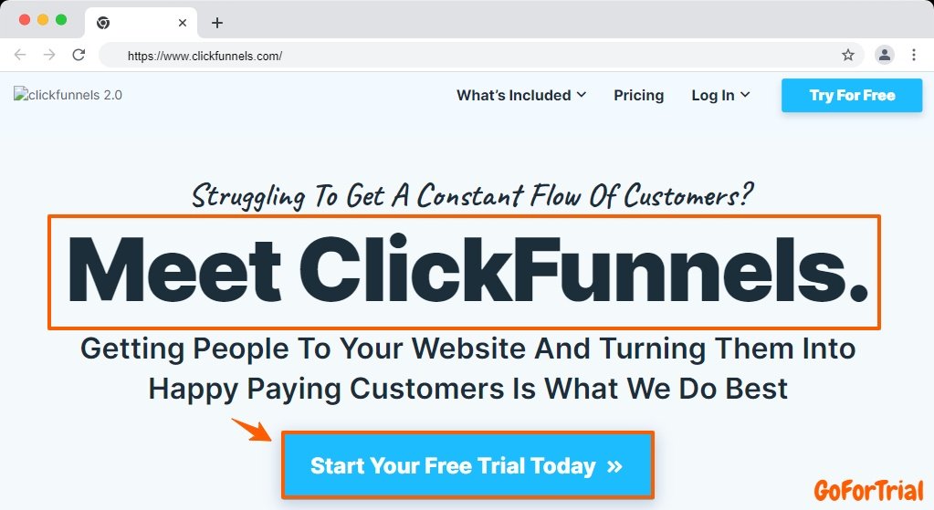 ClickFunnels Free trial