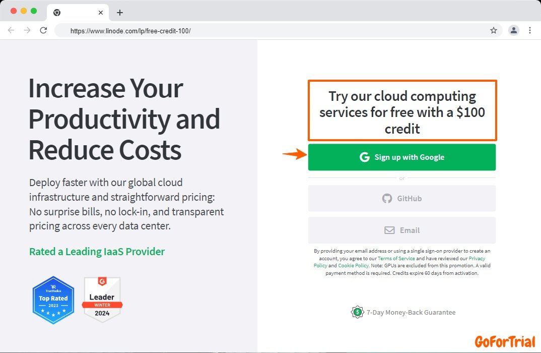 Linode Free Trial