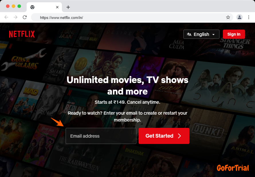 Netflix India Free Trial