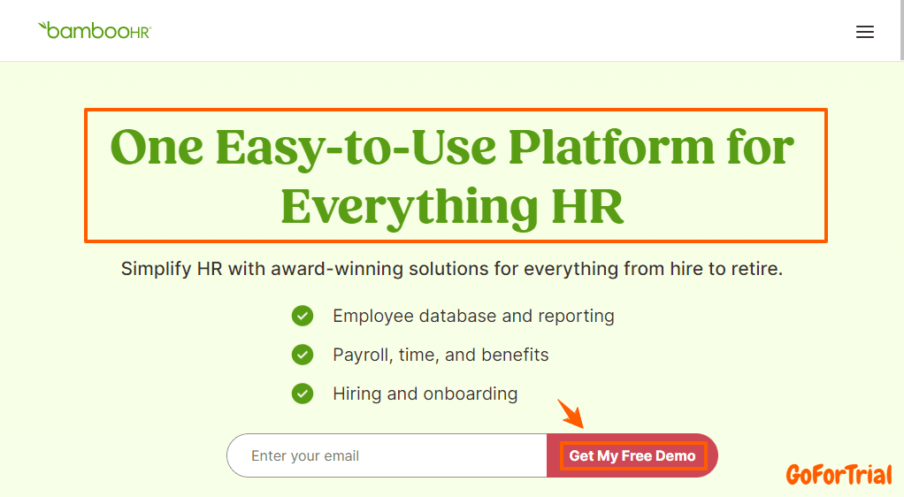 BambooHR Free Trial