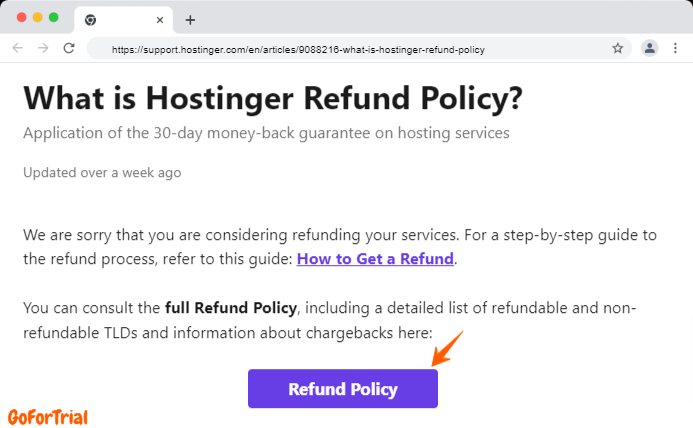 Hostinger Free Trial