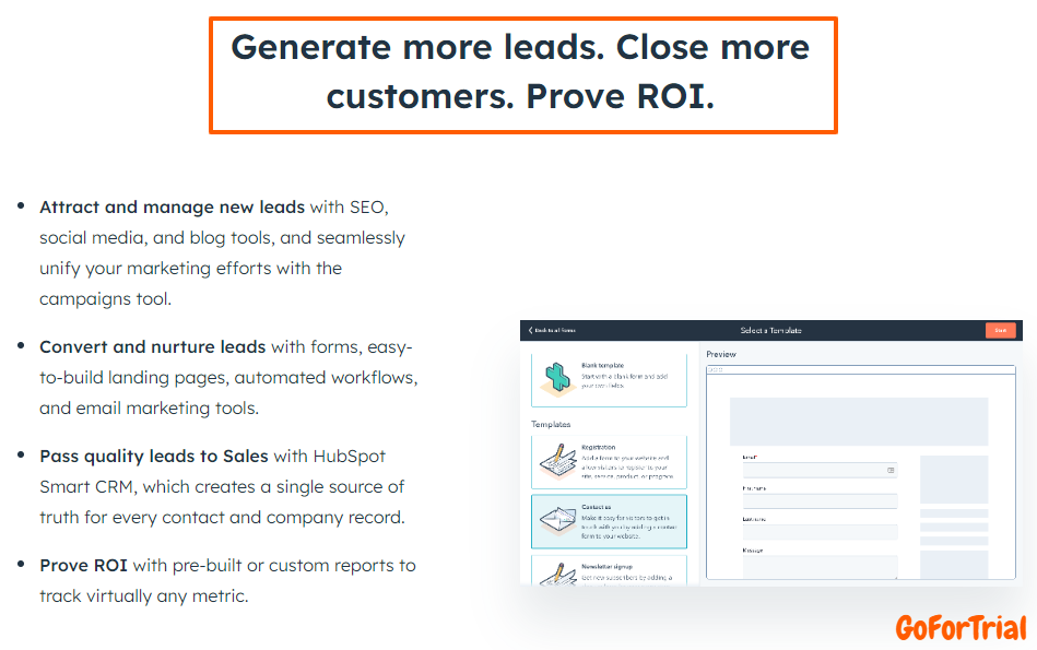 HubSpot Features