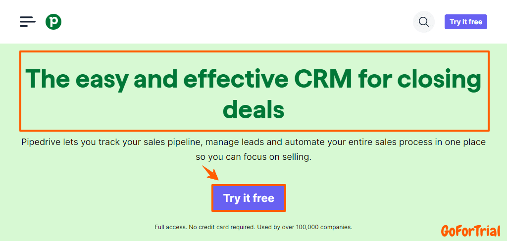 Pipedrive-Free-Trial