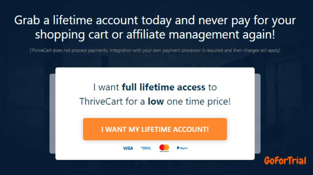 ThriveCart Lifetime Deal Screanshot