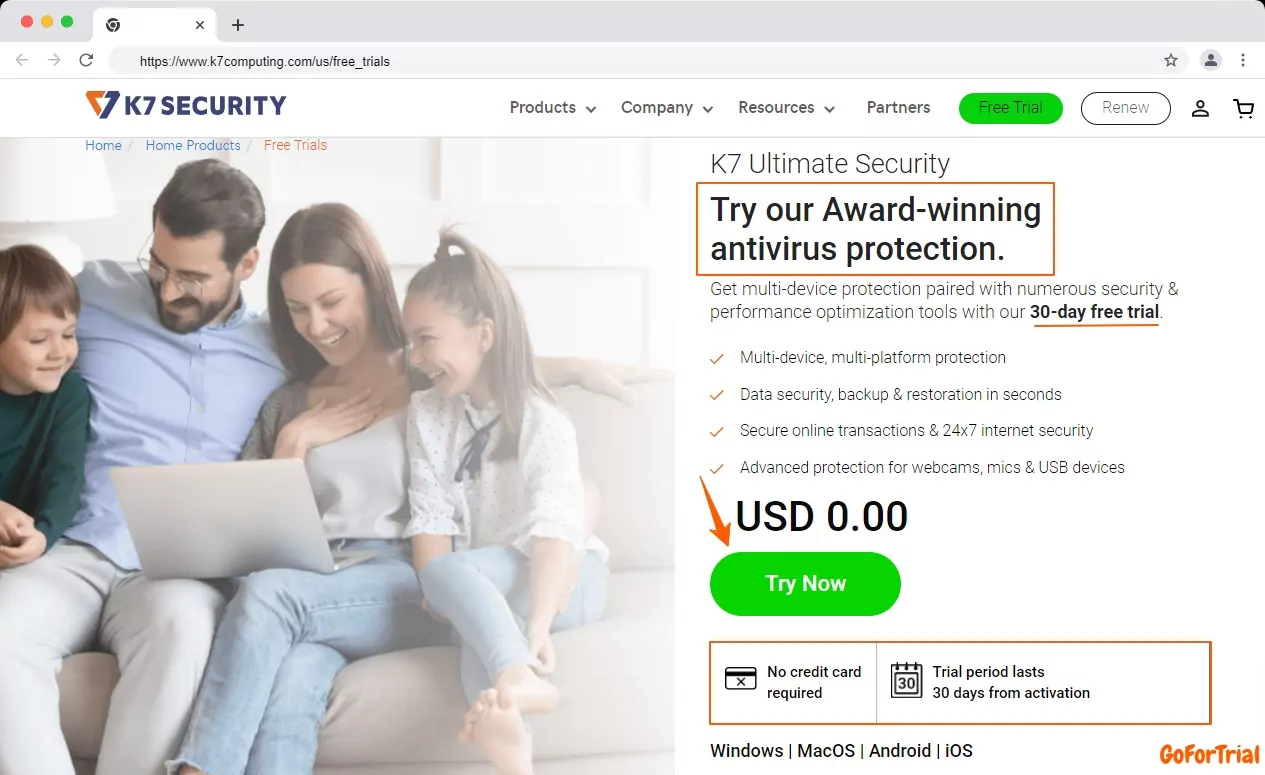 K7 Antivirus free trial