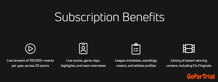 FloSports Benefits