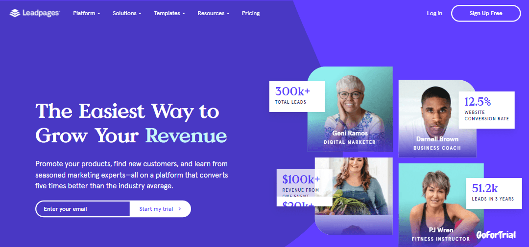 Landing-Page-Builder Home page