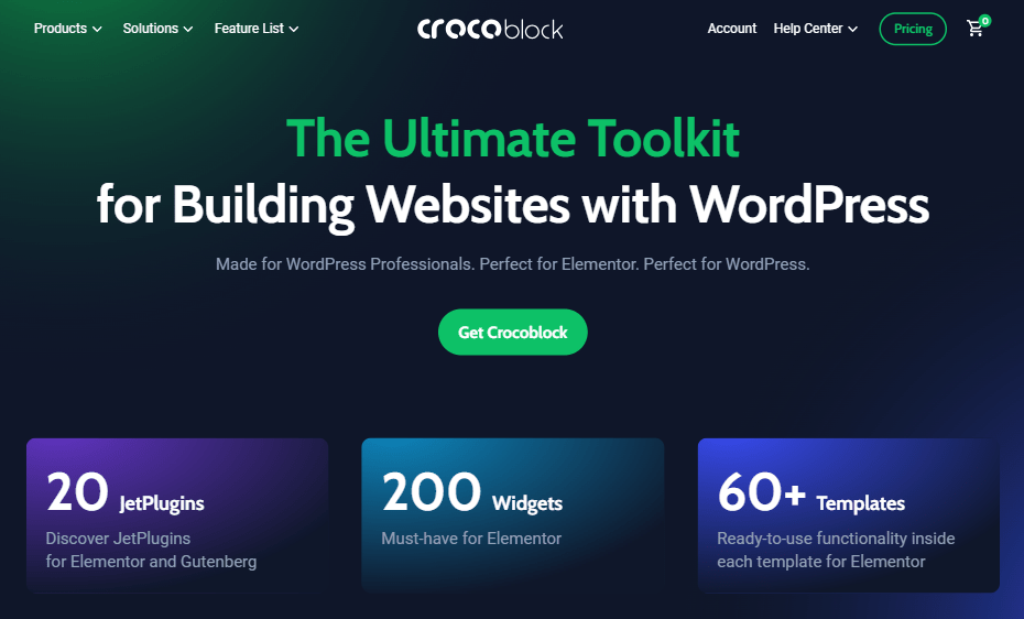 Crocoblock Homepage