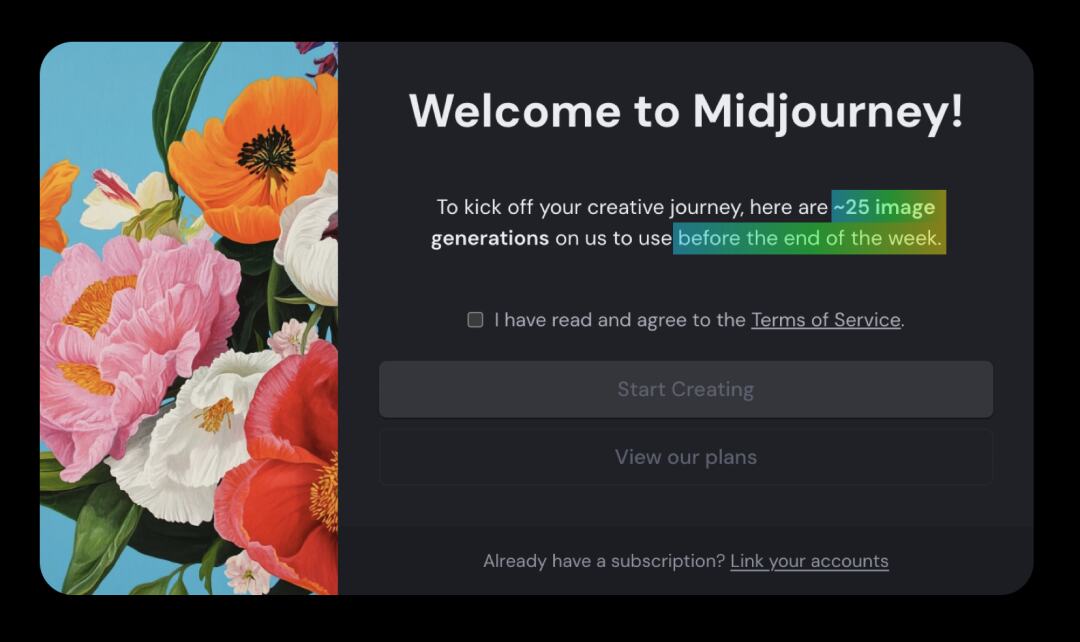 midjourney trial