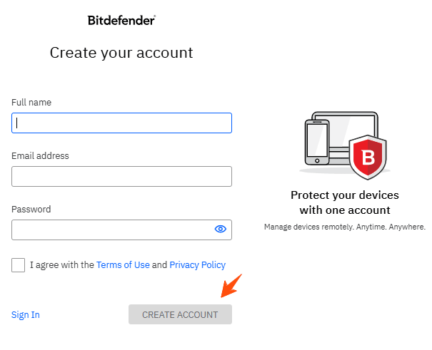 Bitdefender-Login