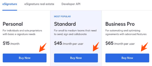 DocuSign-Pricing-Plans