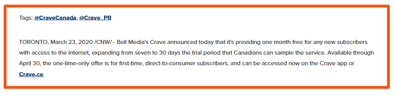 Crave-Offers-30-Days-Free-to-Canadians