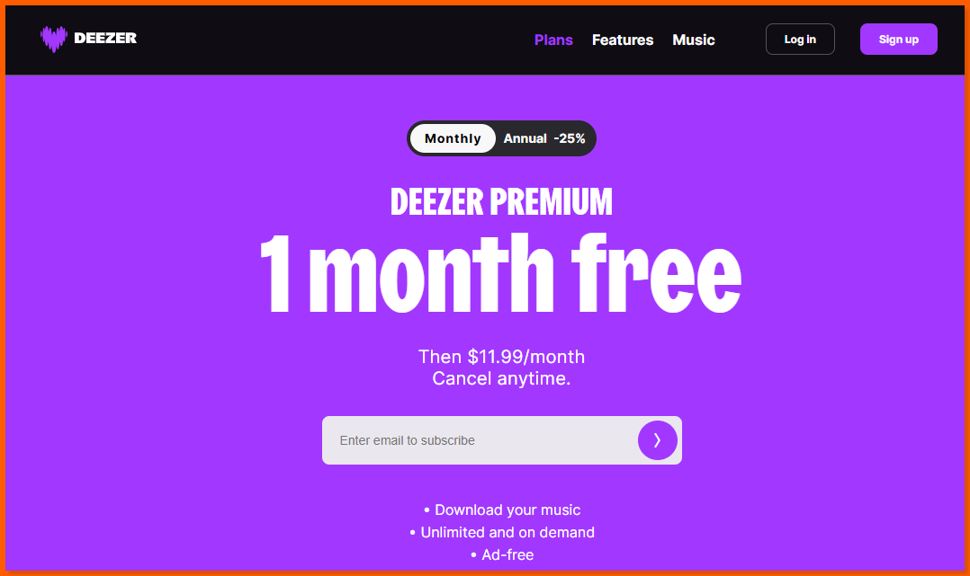 Deezer Free Trial: Access Your Trial Account Today 2 Deezer 30 days Trial Option