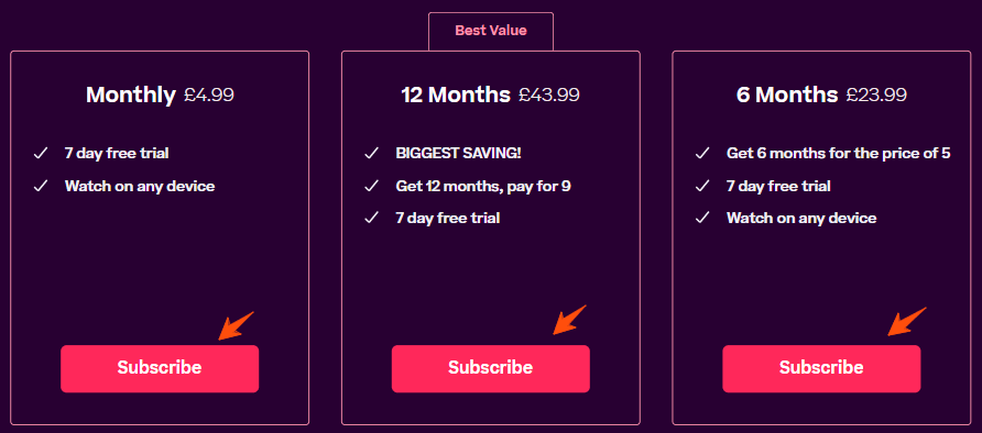 Hayu Free Trial: How to Get 7 Days of Reality TV for Free 6 Hayu-Subscription-Plans