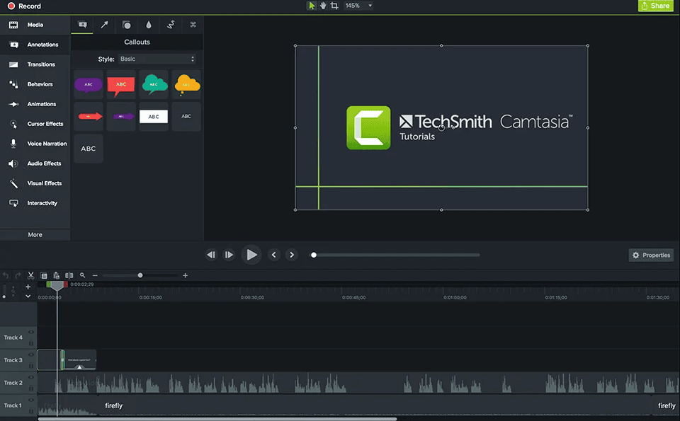 15 Camtasia Promo Codes to get upto 60% Discount on their Plans 6 Camtasia video editor screenshot