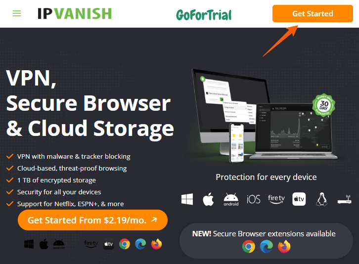 IPVanish Free Trial: Try VPN Risk-Free For Upto 30 Days 3 IPVanish
