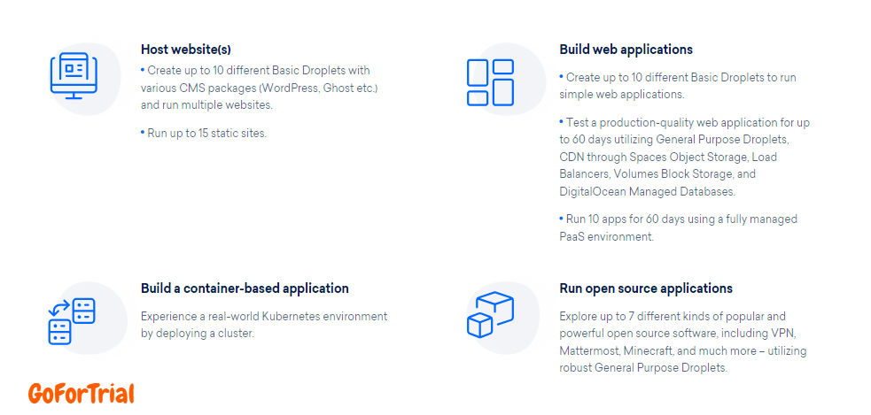 DigitalOcean Free Trial: Avail $200 DigitalOcean Credit for 60 Days 3 DigitalOcean Features