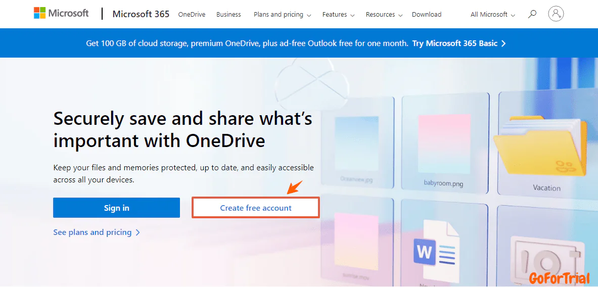 OneDrive Free Trial: A Comprehensive Guide to Get Trial Access 3 OneDrive Free Plan