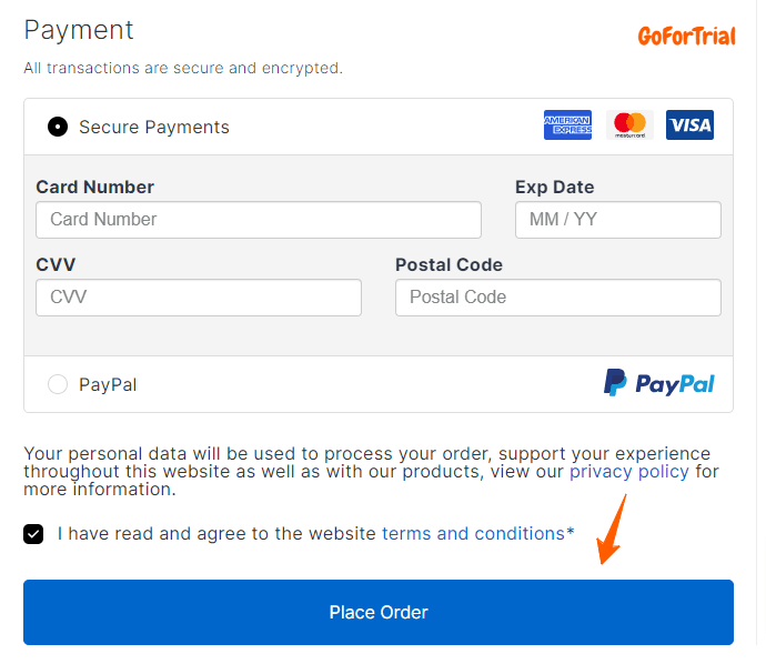 Kadence WP Coupon Code, Avail Speical 25% Discount and Save Upto $99 6 Checkout Kadence WP Payment Method