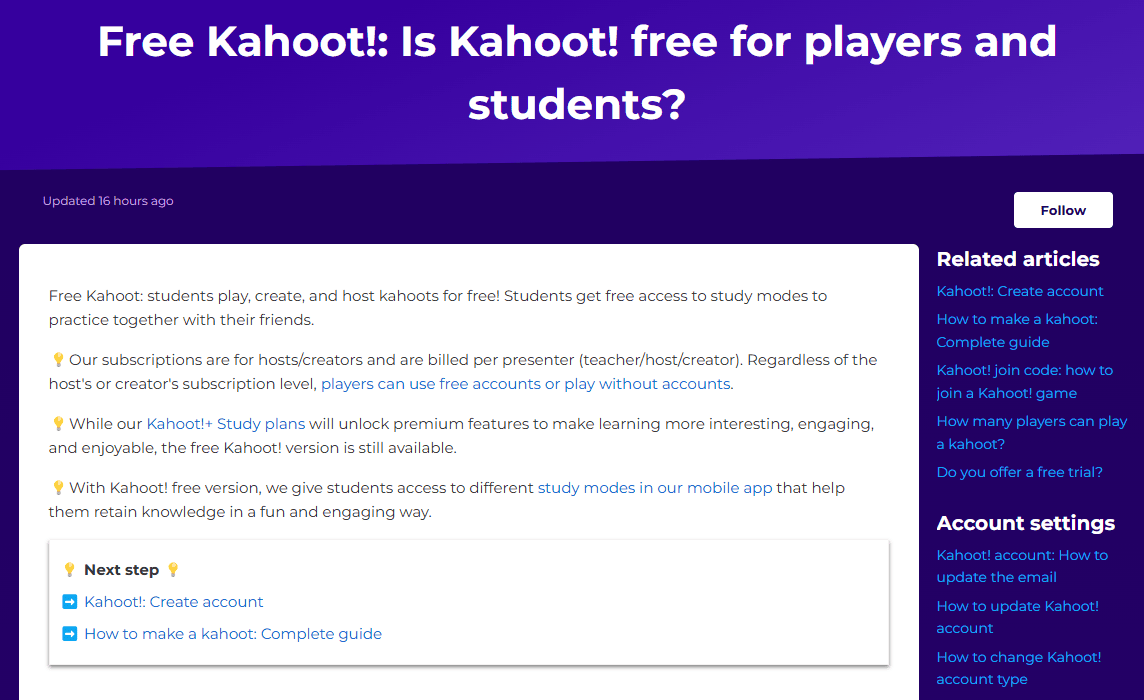 Kahoot Free Trial - Experience Interactive Learning and Gamified Quizzes for Free! 3 How to Start Kahoot Free Trial Account