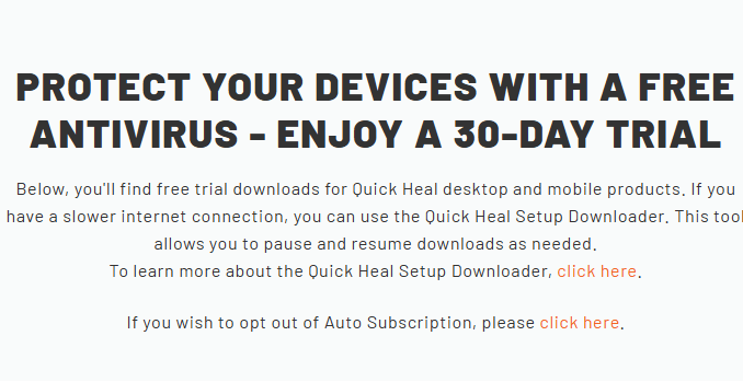 Quick Heal Free Trial: How to Get Quick Heal Antivirus for Free 2 Quick-Heal-Free-Trial-For-30-Days