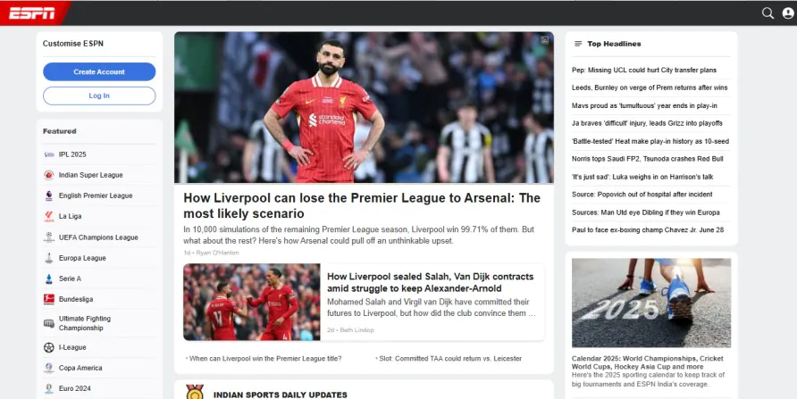 ESPN Free Trial, Start Your Premium Trial Account For Free 5 About ESPN