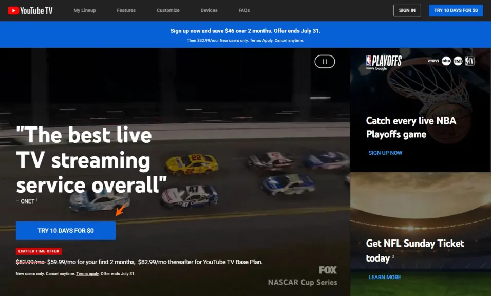 ESPN Free Trial, Start Your Premium Trial Account For Free 4 ESPN Trial with YouTube TV