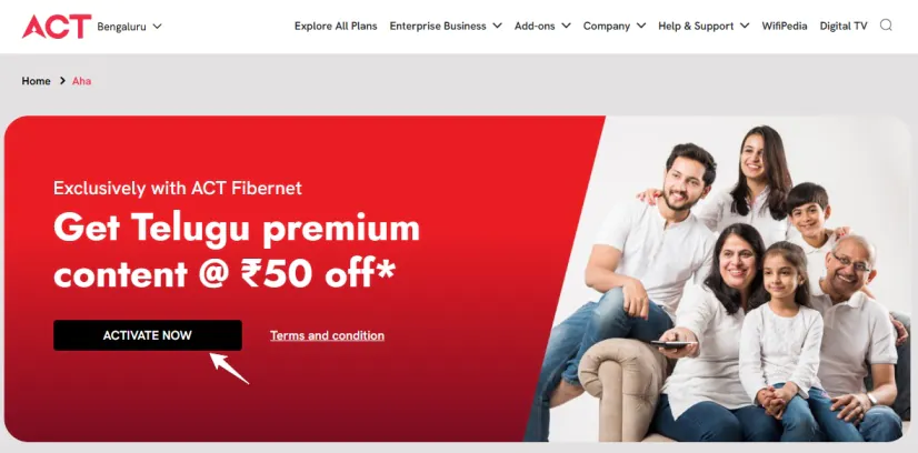 Aha Free Trial 2025, 3 Ways to Get Free Subscription in India 5 Free aha subscription with ACT Fibernet