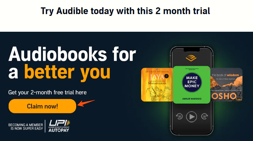 Audible Free Trial 2025: Start Your Trial Account for Free Now 2 audible-2-months-free-trial