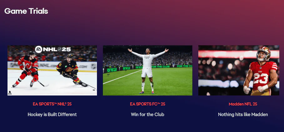 EA Play Free Trial Options, Start Your 7 Days Trial Account for Free 5 EA-Play-select-the-sports