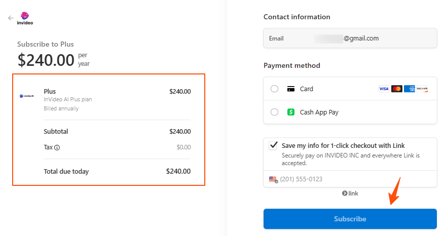 Invideo Coupon Codes to get 65% Discount and Save $360 on its Plans 10 Invideo ai plus plan yearly checkout