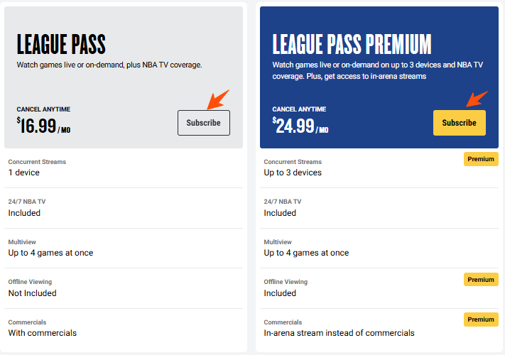 NBA League Pass Free Trial: Access Your Trial Account Today 6 NBA-League-Pass-Pricing-Plans